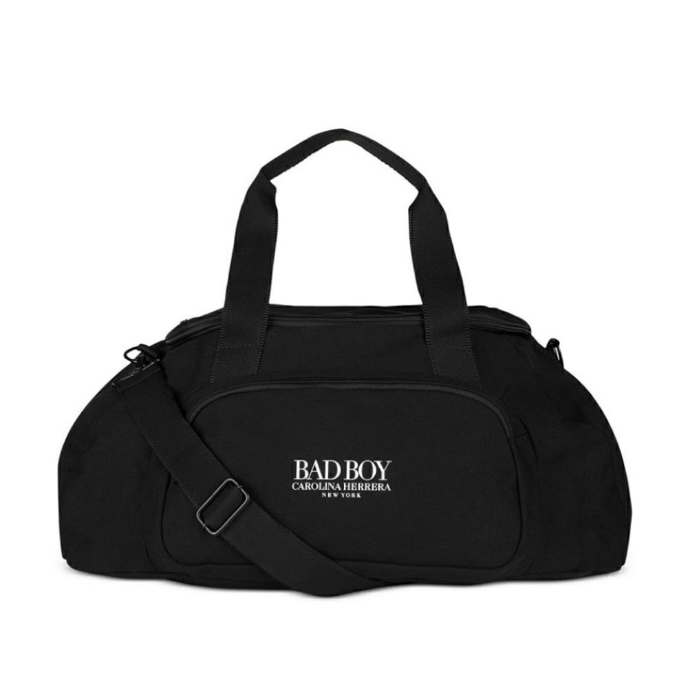 Carolina Herrera Bad Boy duffel gym black travel bag